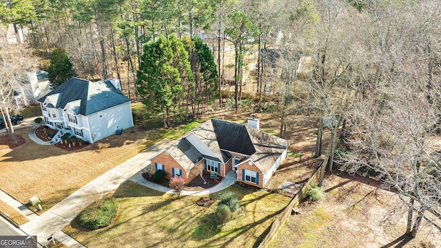 birds eye view of property