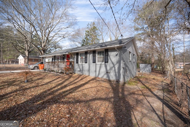 view of front of home