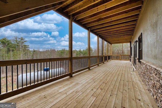 view of wooden terrace