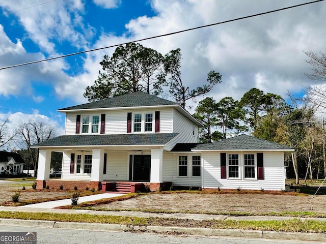 view of front of house featuring covered porch