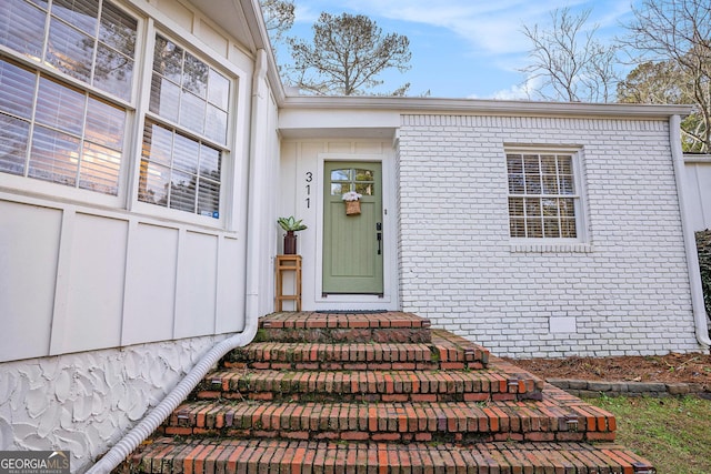 view of entrance to property