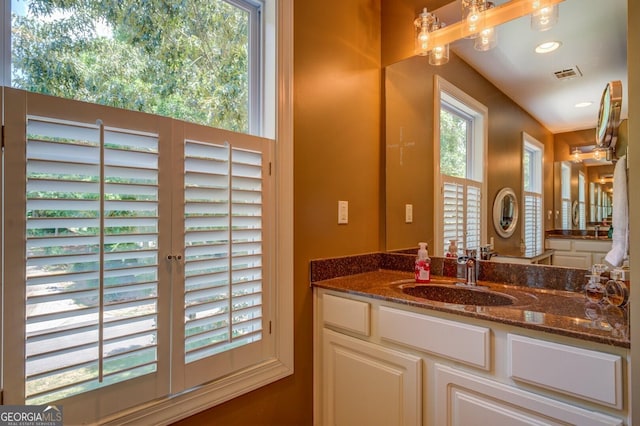 bathroom featuring vanity