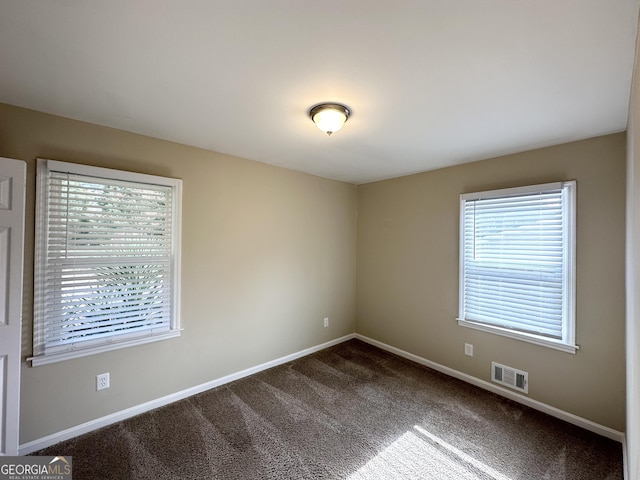 carpeted empty room with a healthy amount of sunlight