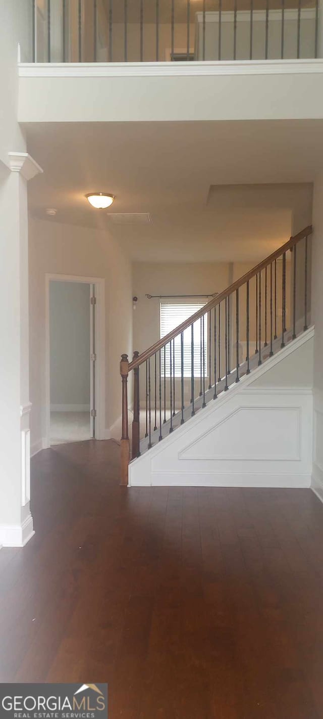 interior space featuring hardwood / wood-style floors