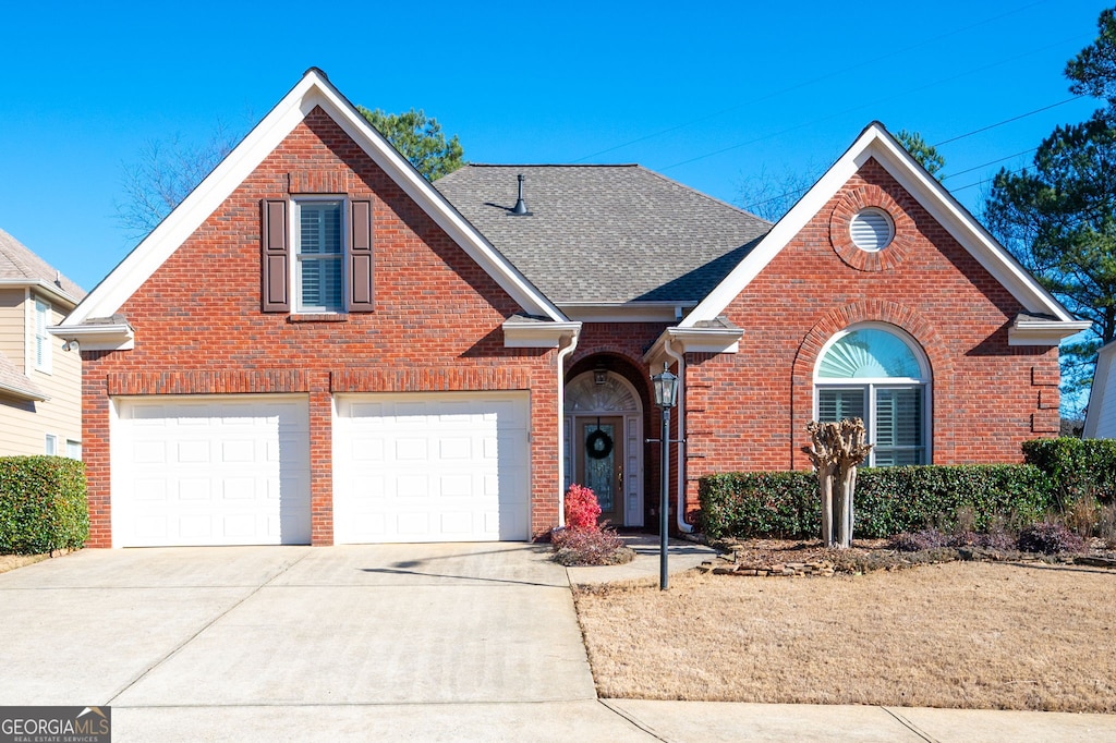 front of property featuring a garage