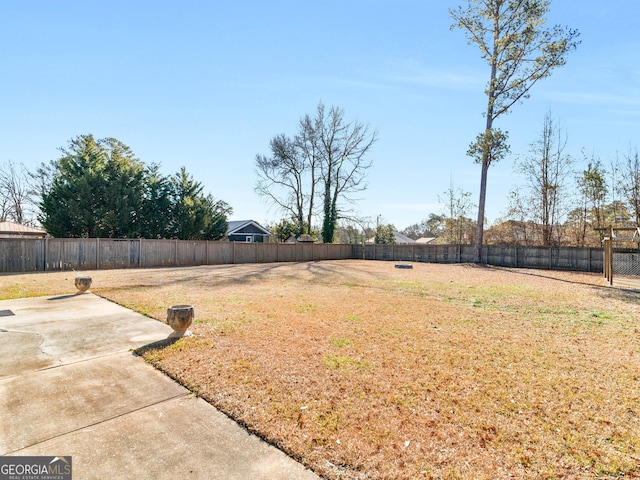 view of yard featuring a patio