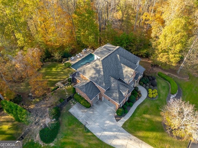 birds eye view of property