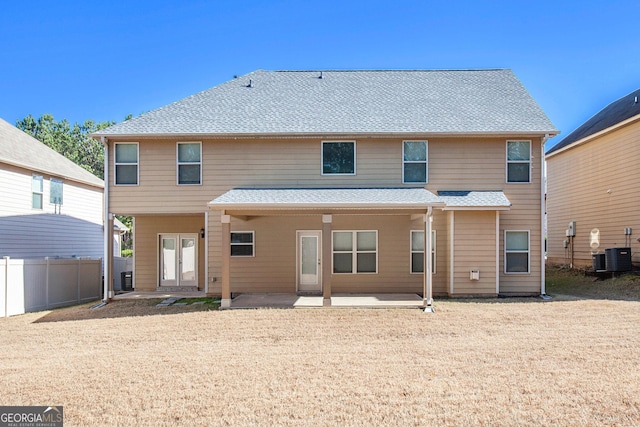 rear view of house with a patio area