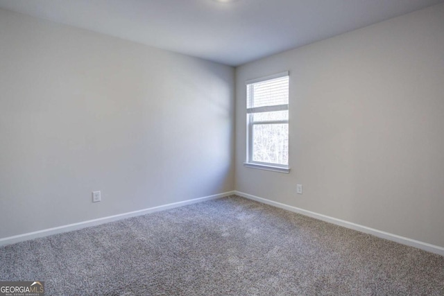 view of carpeted empty room