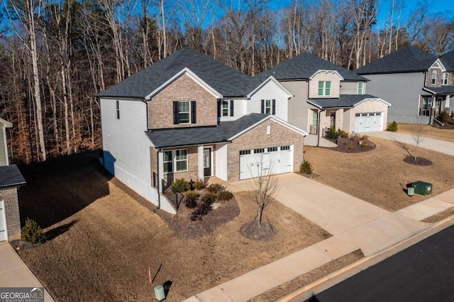 view of front property with a front lawn