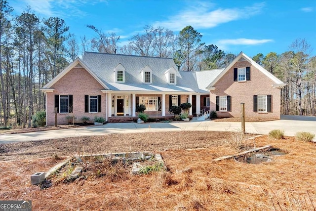 view of cape cod home