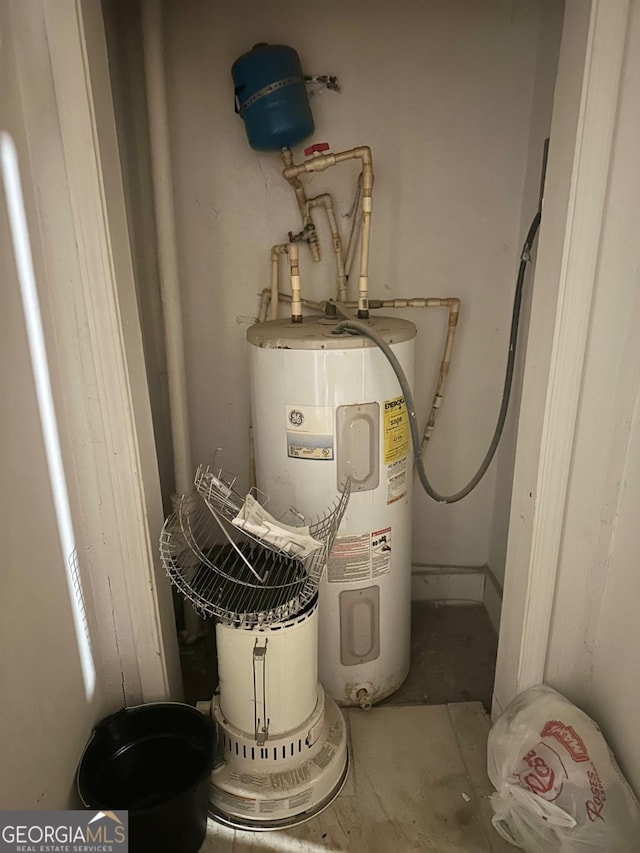 utilities featuring electric water heater