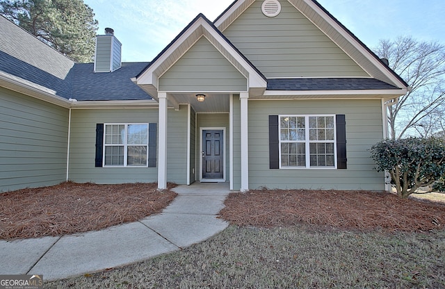 view of front of home