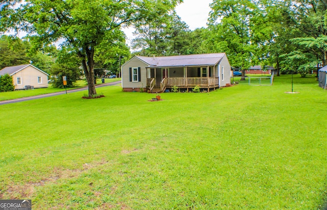 1812 Barnesville Hwy, Thomaston, GA 30286 - view of front of home with a front lawn, view of scattered trees, and crawl space