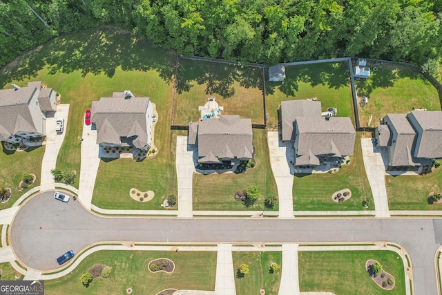 birds eye view of property featuring a residential view