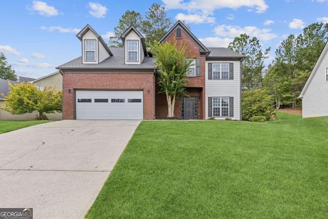 view of front of house with a front yard