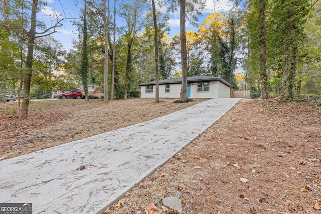 view of front of home