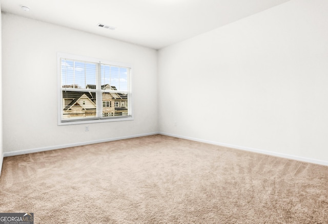 view of carpeted empty room