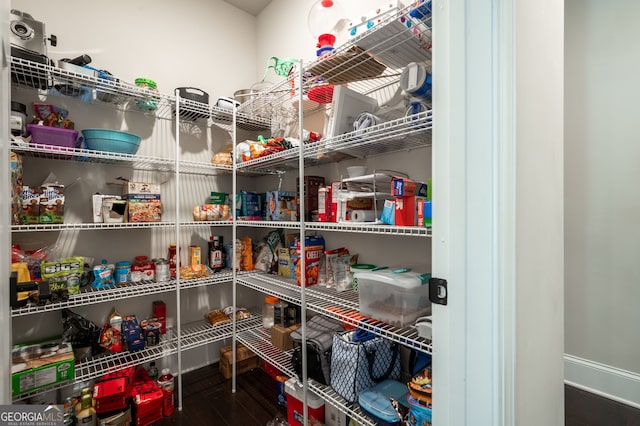 view of pantry