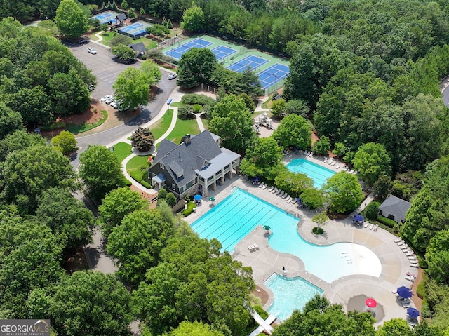 birds eye view of property