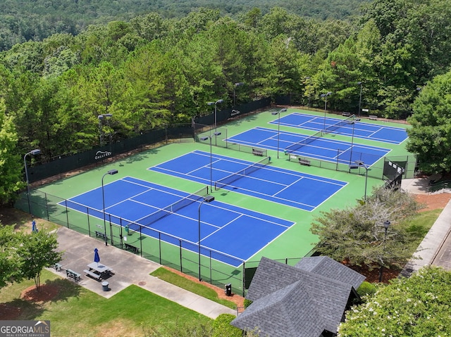 view of tennis court