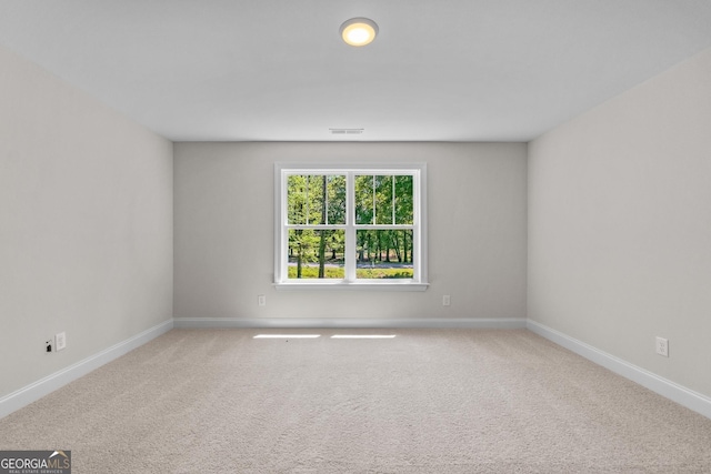 view of carpeted empty room