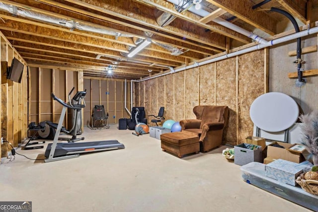 view of workout room