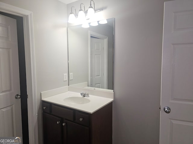 bathroom featuring vanity