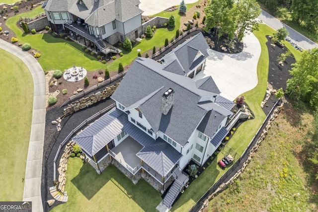 birds eye view of property