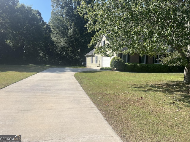 exterior space with a front yard