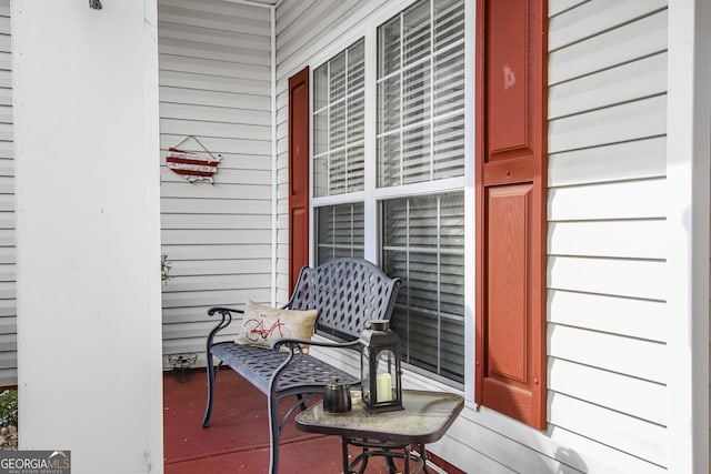 deck with covered porch