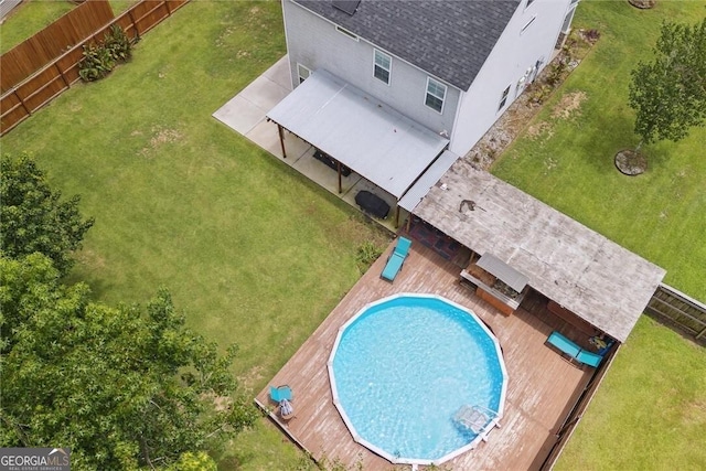 birds eye view of property