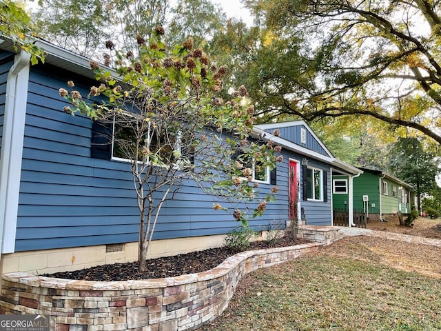 view of home's exterior