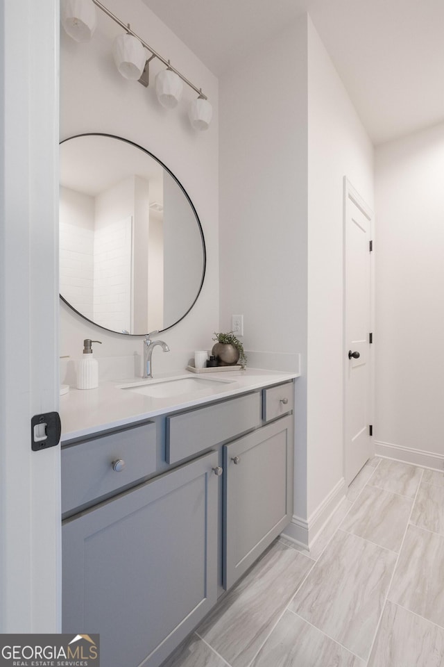 bathroom featuring vanity