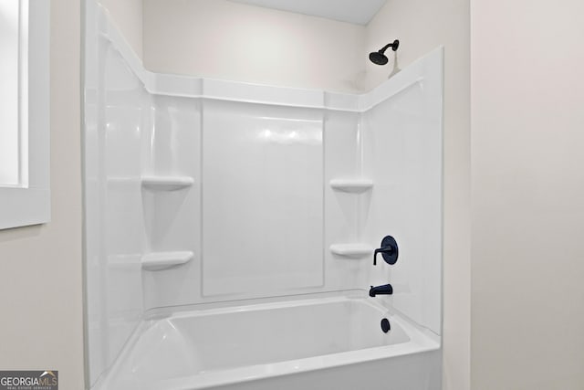 bathroom featuring bathing tub / shower combination