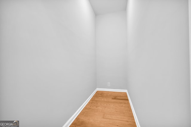 interior space with hardwood / wood-style flooring