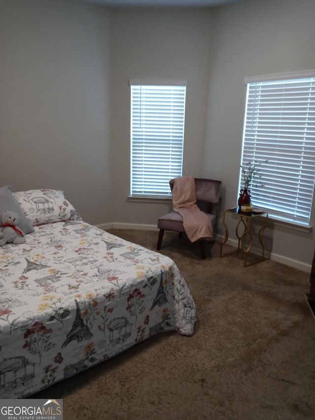 bedroom featuring carpet flooring