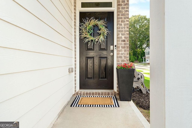 view of entrance to property