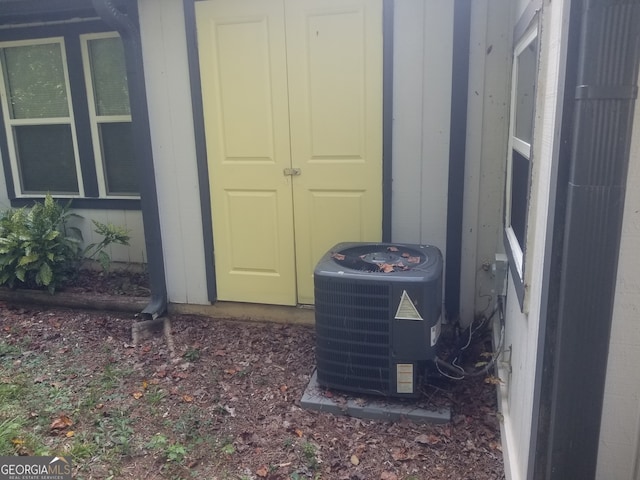 exterior view of central AC unit