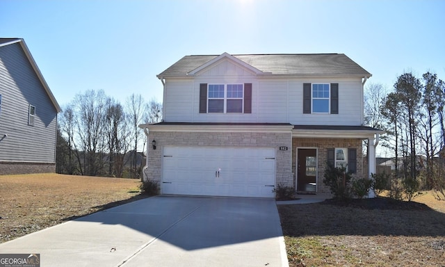 view of front of house featuring a garage