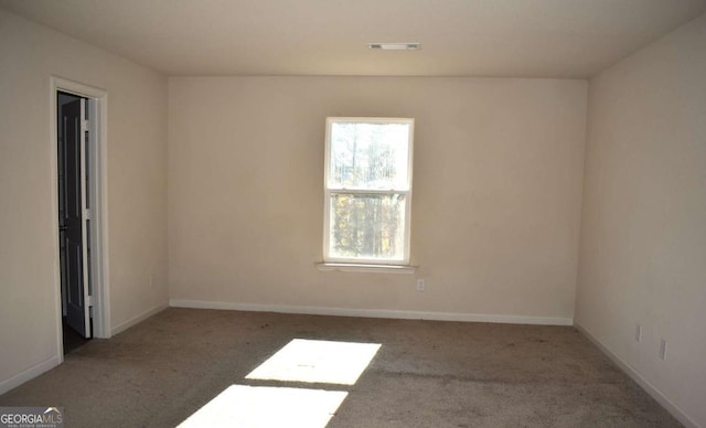 view of carpeted empty room