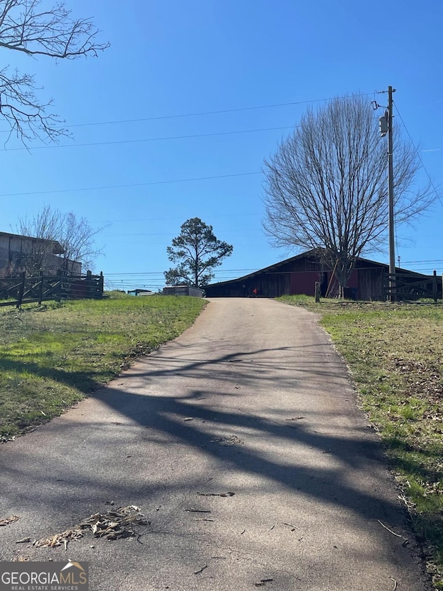 view of road