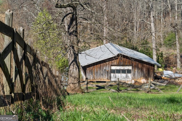 view of outbuilding