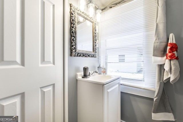 bathroom featuring vanity