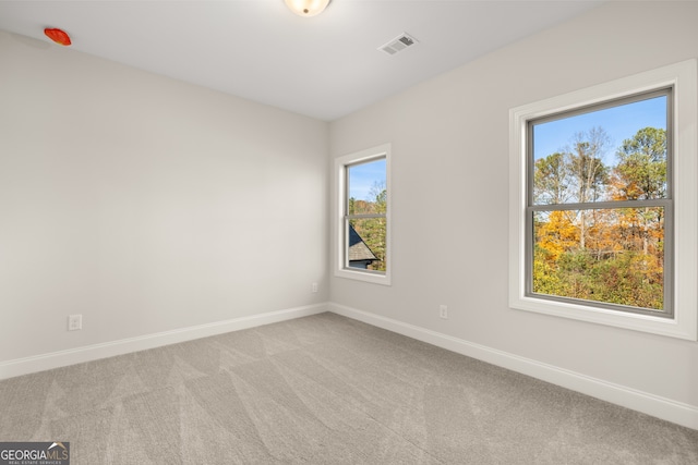 view of carpeted empty room