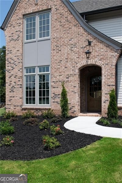 doorway featuring light hardwood / wood-style floors