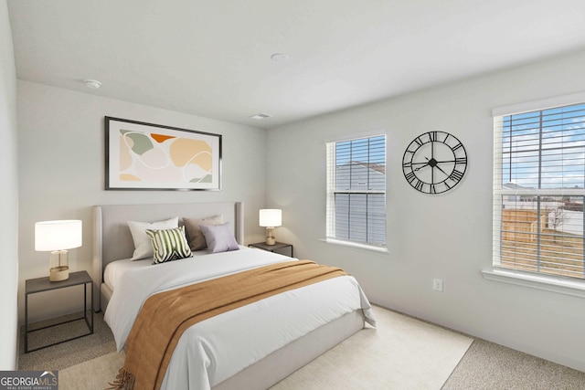 bedroom featuring carpet floors