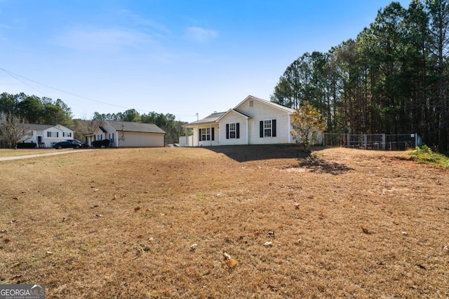 view of front of home