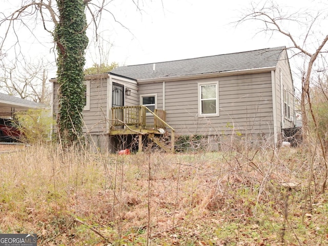 view of back of property