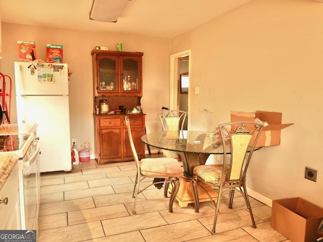 view of dining area